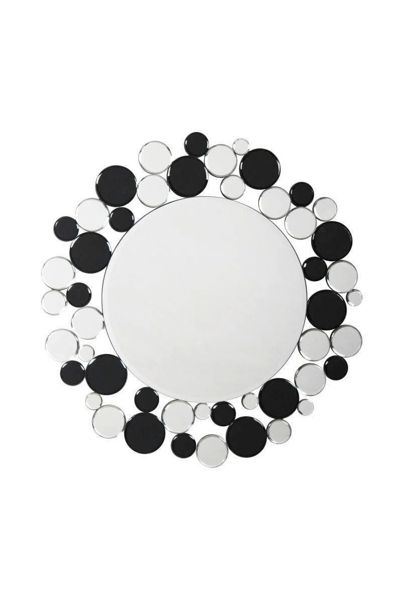Kayoom Wandspiegel Bubble Silber/Schwarz