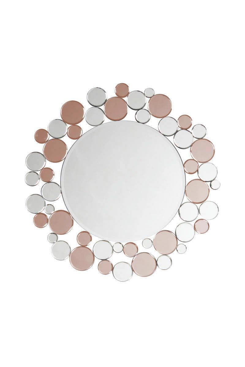 Kayoom Wandspiegel Bubble Silber/Rose
