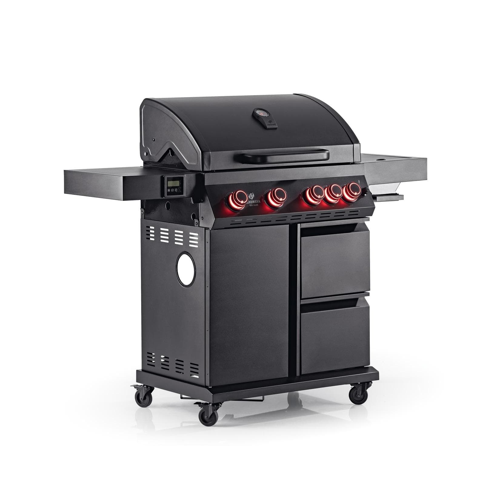 Gasgrill Schwarz, Modern, 150,5cm Breite