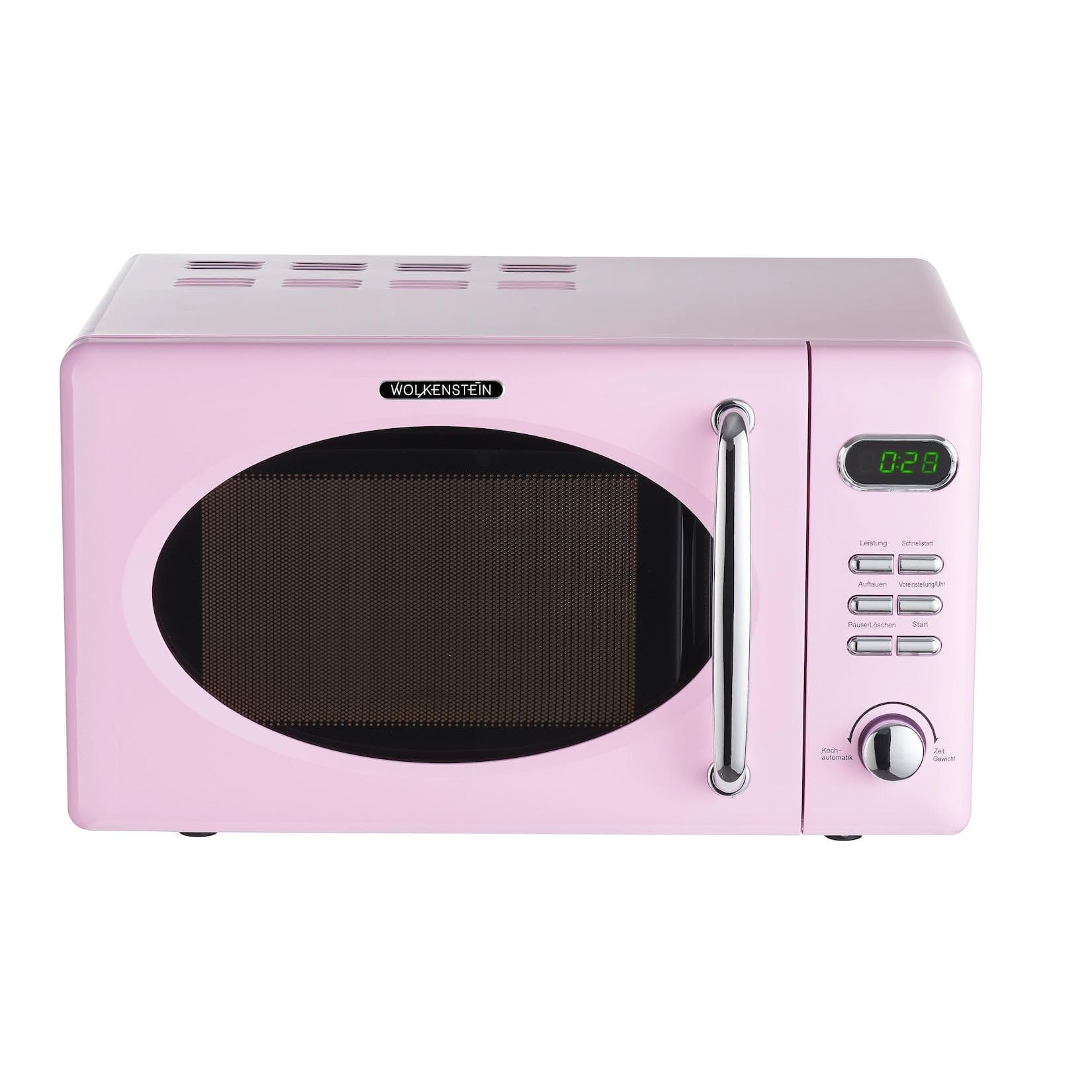 Wolkenstein Mikrowelle WMW720 SP Pink Retro-Design 700Watt 20L