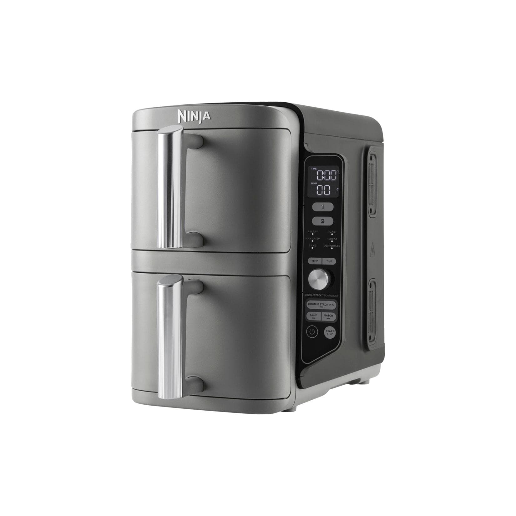 NINJA Heißluftfritteuse SL400EU Double Stack XL Grau