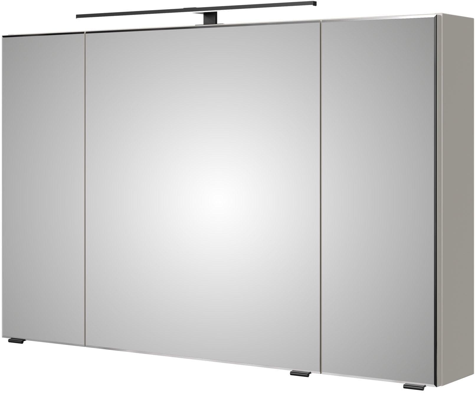 Baur Spiegelschrank SAPHIR 3-Türig mit LED-Beleuchtung Kaschmir Matt