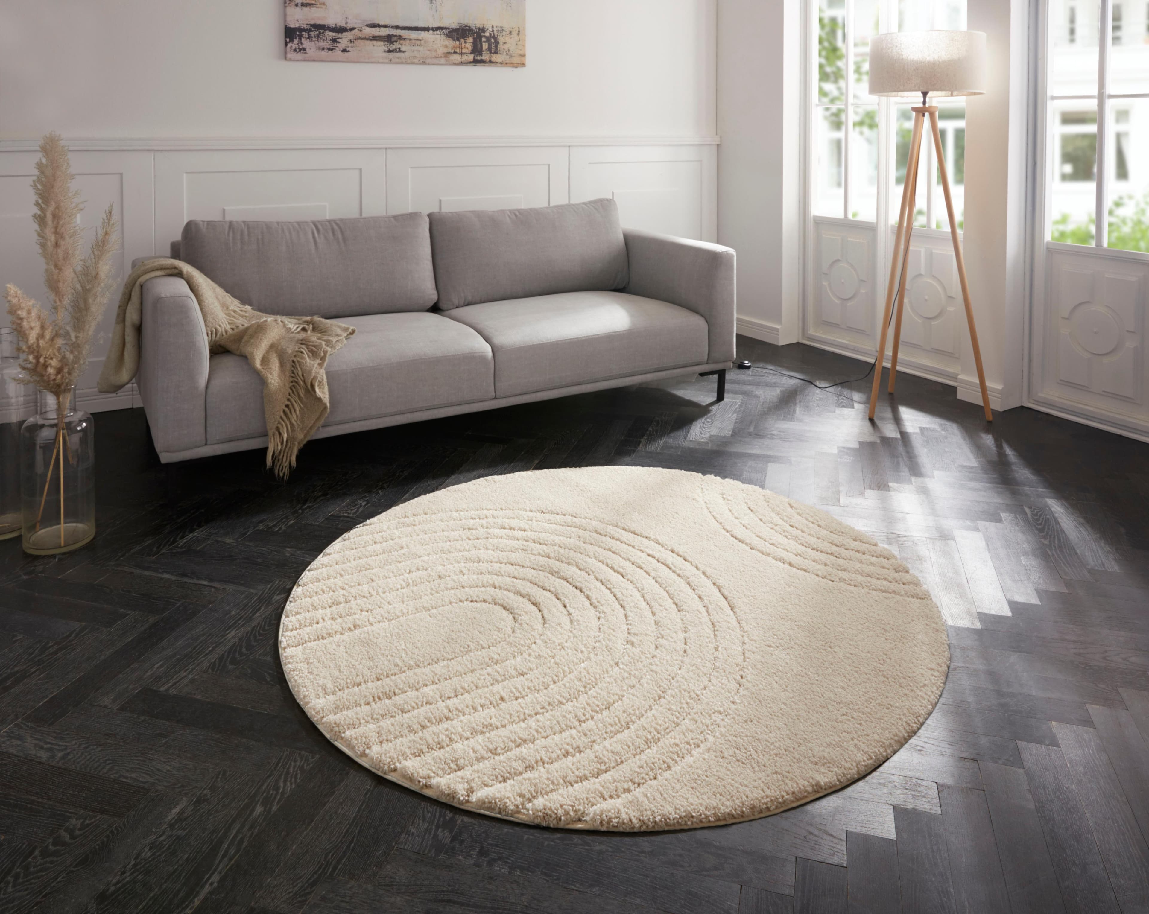 Hanse Home Teppich Fergus Rund Beige Polypropylen
