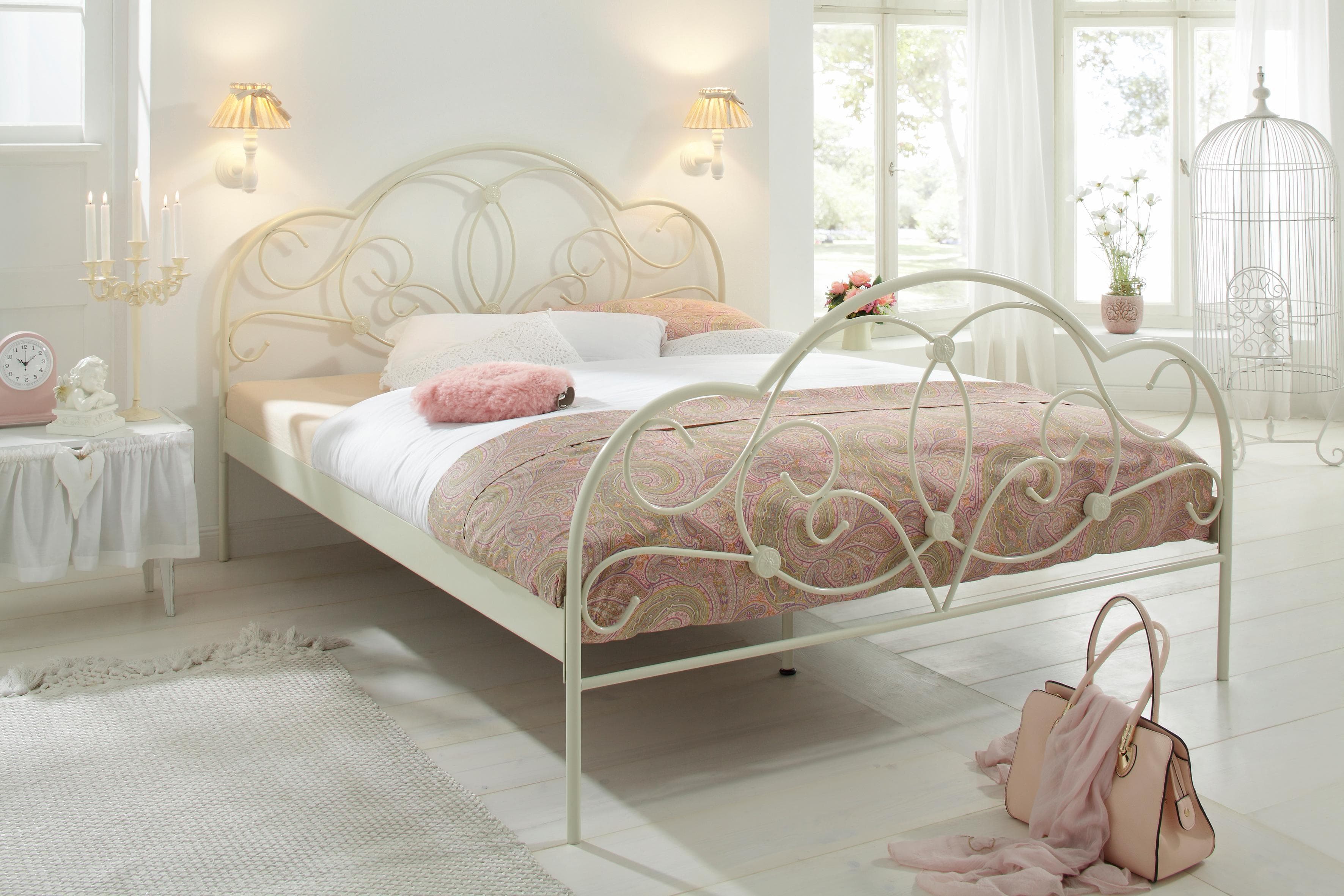 Home Affaire Metallbett TOPSELLER Weiß Romantisch