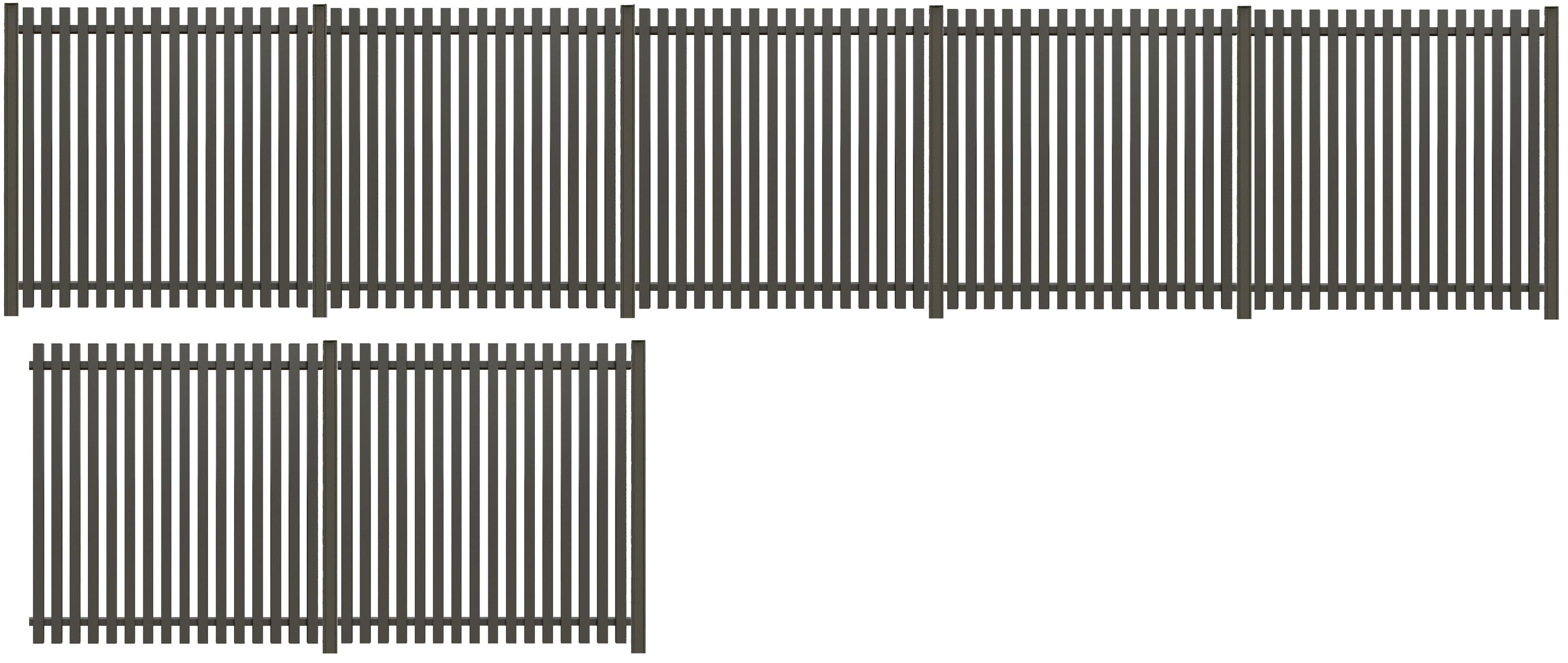TETZNER & JENTZSCH Sichtschutzelement MOLE Anthrazit Aluminium