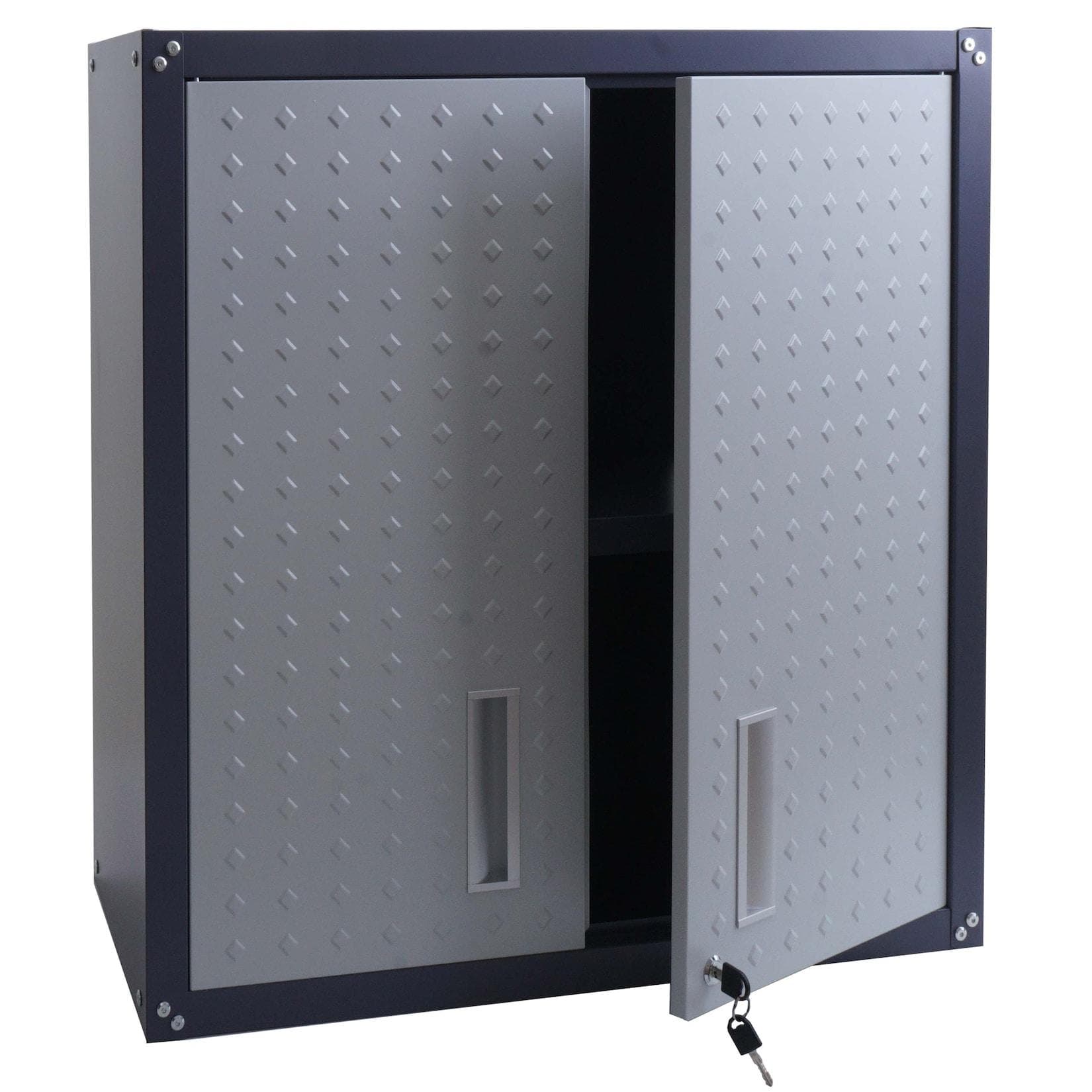 MCW Hängeschrank Stahl abschließbar 77x77x31cm grau