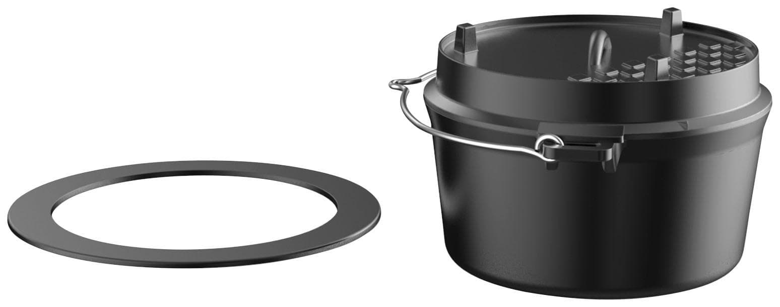 Tepro Guss-Dutch-Oven-Einleger Schwarz 6l
