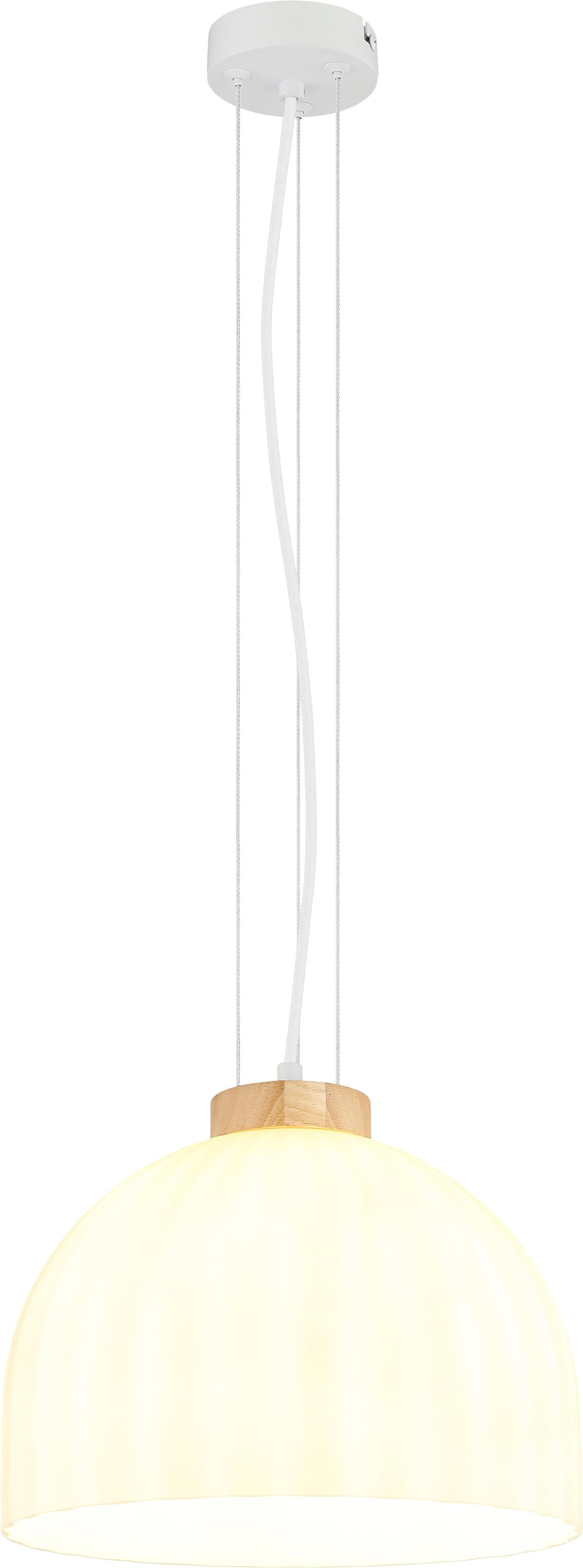 GLOBO LIGHTING Hängeleuchte SWANSON weiß matt Glas
