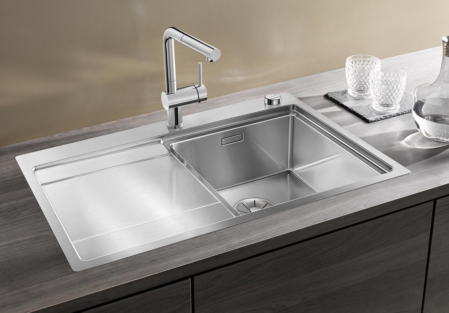 Blanco Divon II 45 S-IF Küchenspüle 86 cm Edelstahl Seidenglanz