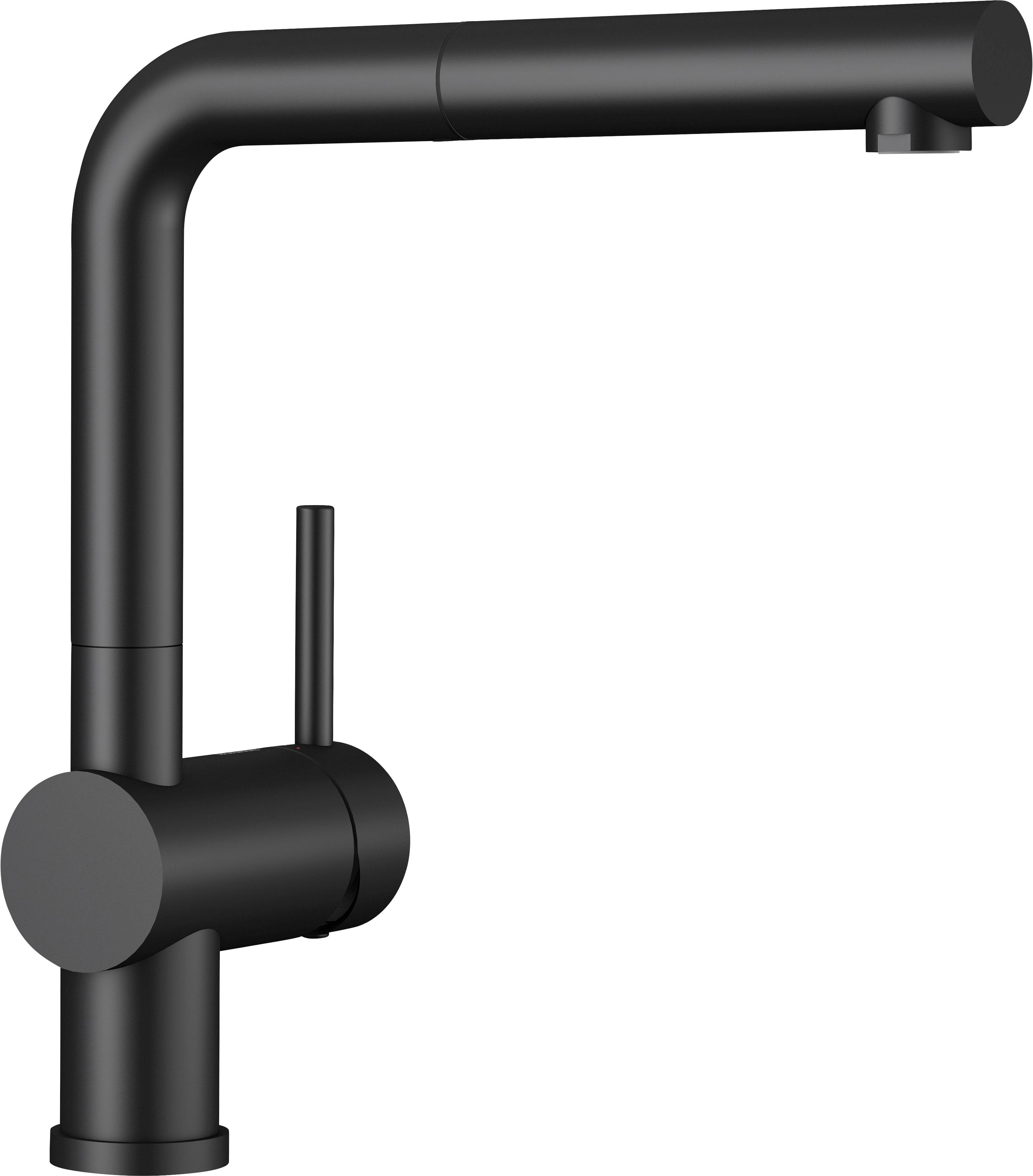 BLANCO LINUS-S Küchenarmatur Schwarz Matt mit Ausziehbrause