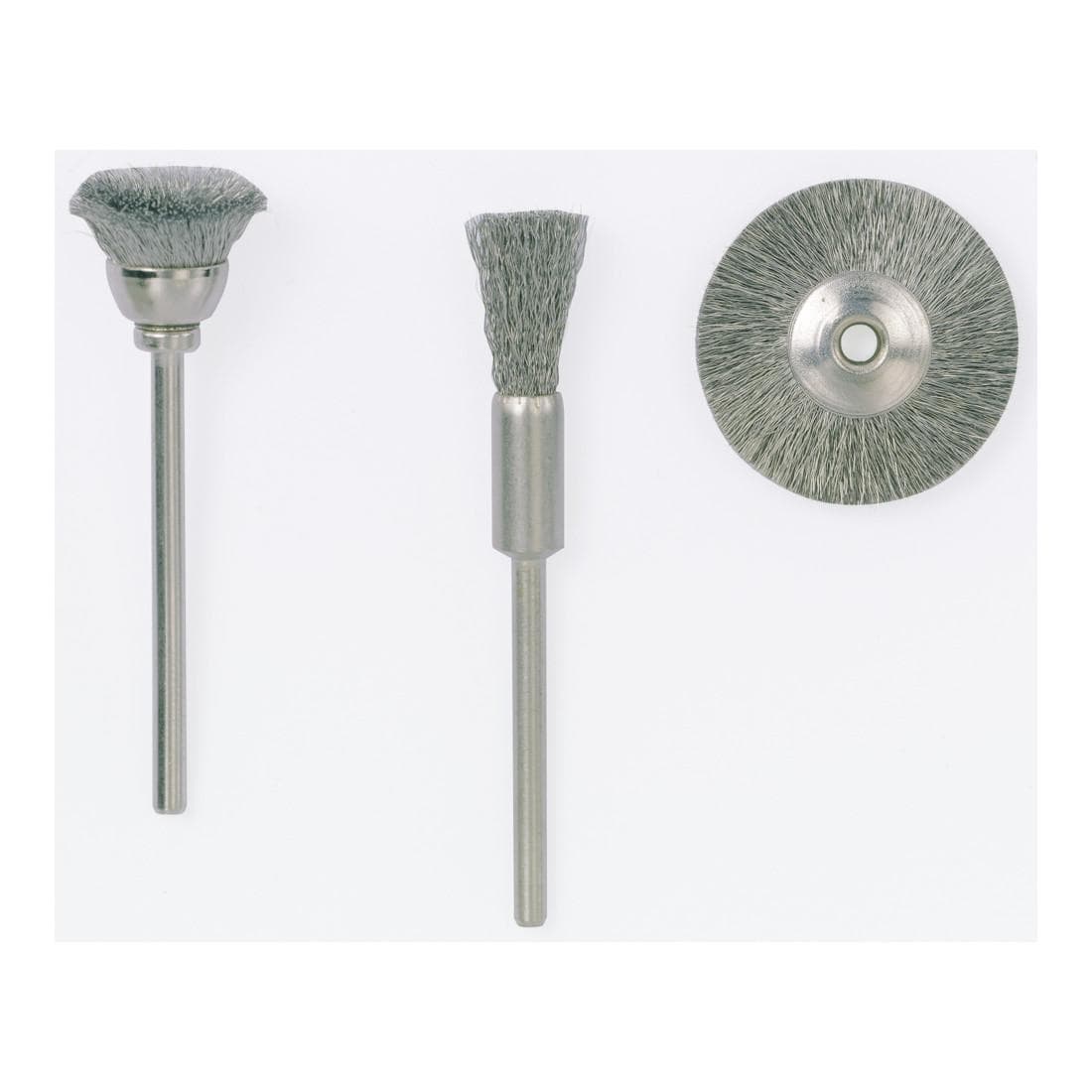 Proxxon Radbürsten Edelstahl Ø 22 mm, 5 Stück + 1 Träger