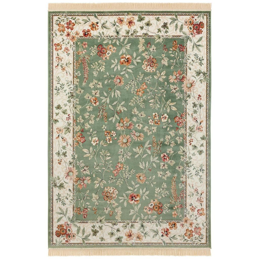 Hanse Home Teppich Orient Flowers Gr. 3 Grün Floral