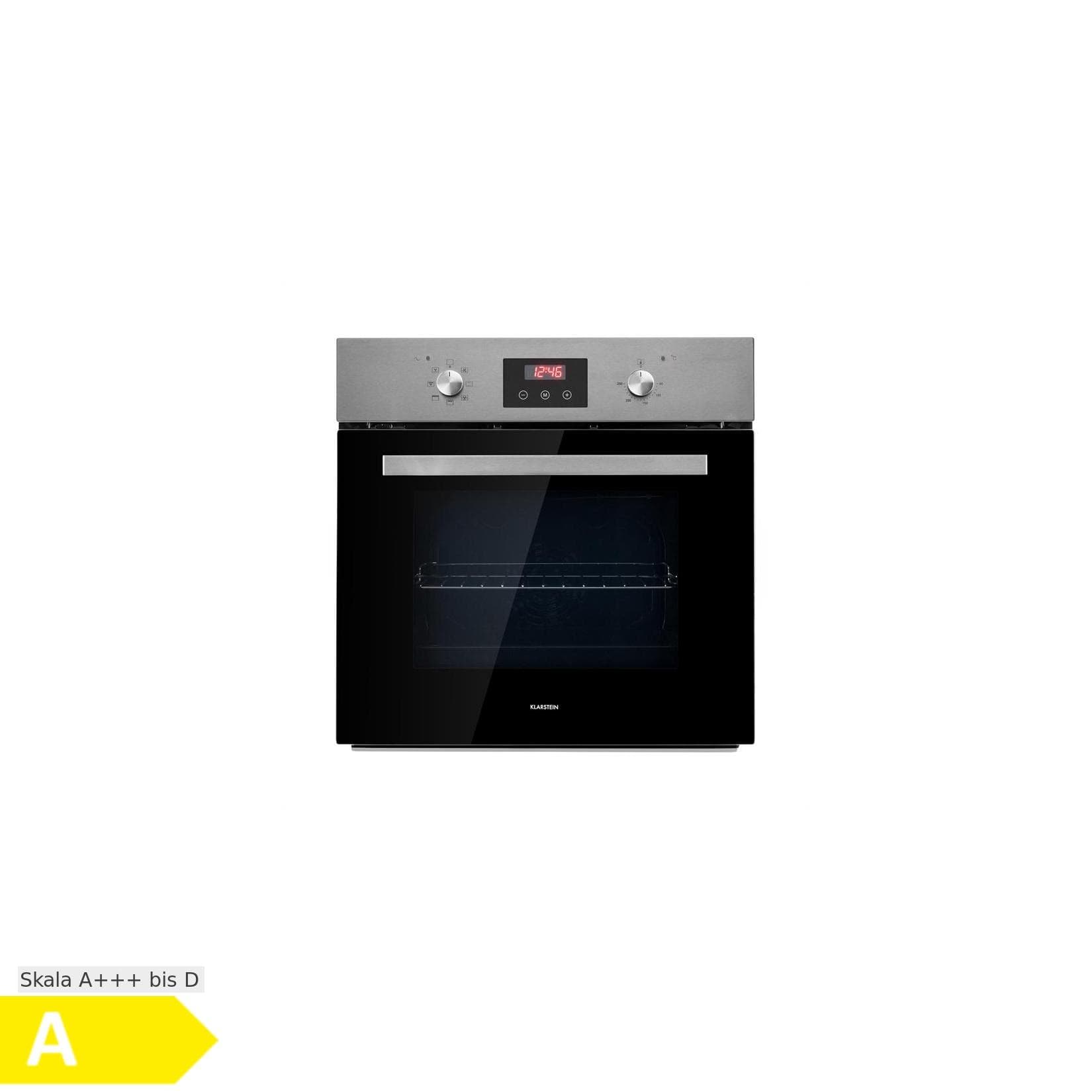 Klarstein Kalahari Elektrischer Einbaubackofen 2300W 7 Funktionen schwarz