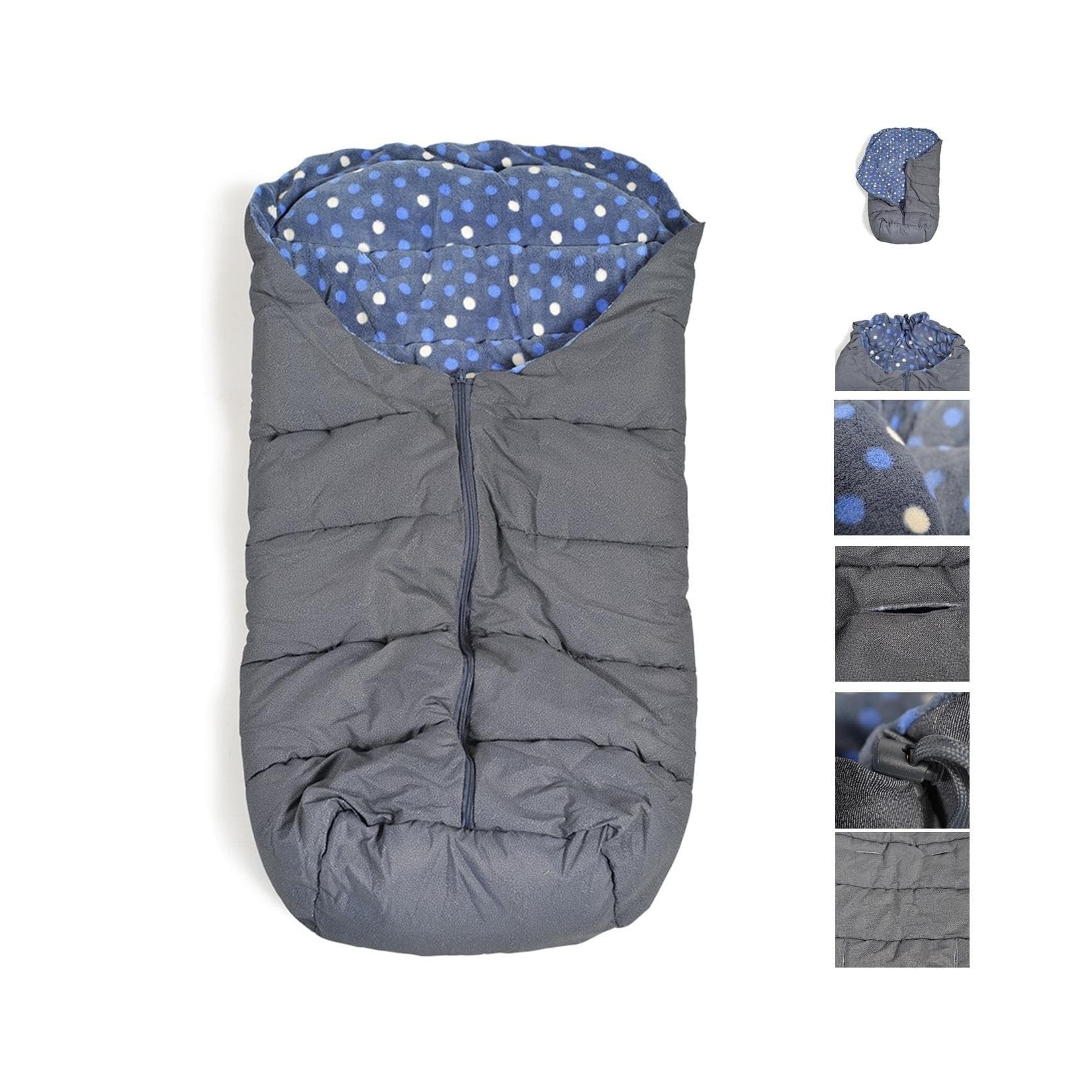 Cangaroo Fußsack Cuddle Dunkelblau Wasserdicht Thermofleece