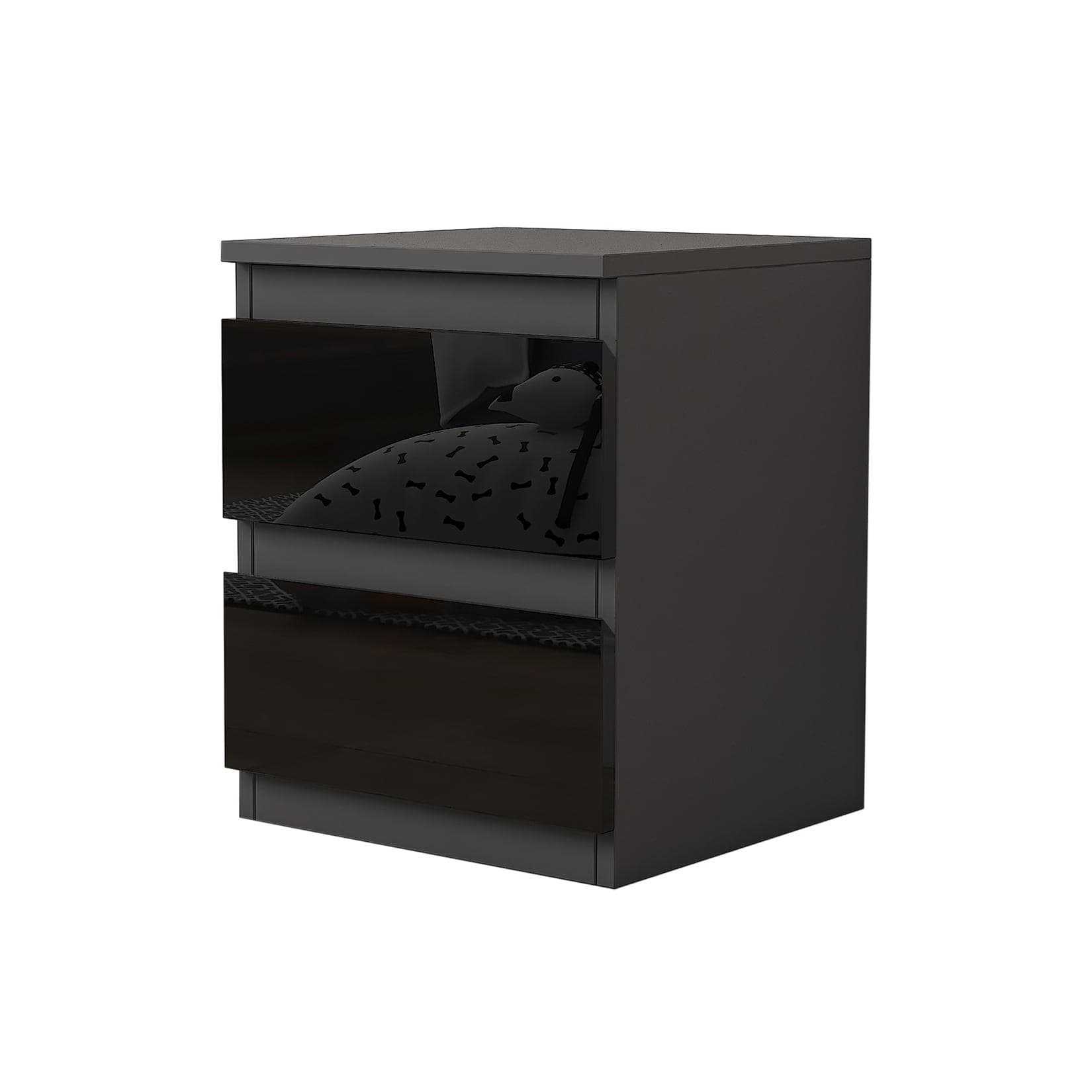 HTI-Living Nachtschrank Kenji Hochglanz Modern