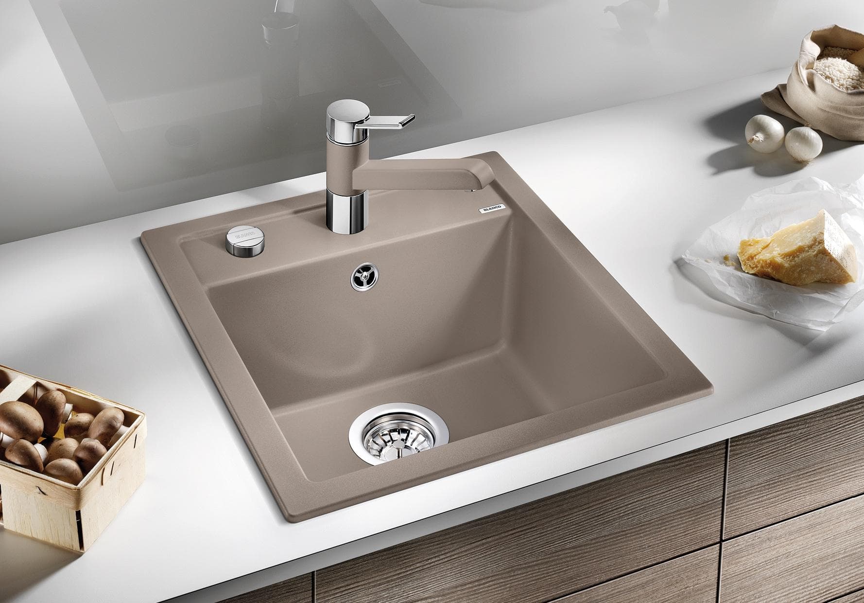 BLANCO Granitspüle DALAGO 45 Weiß Verbundwerkstoff