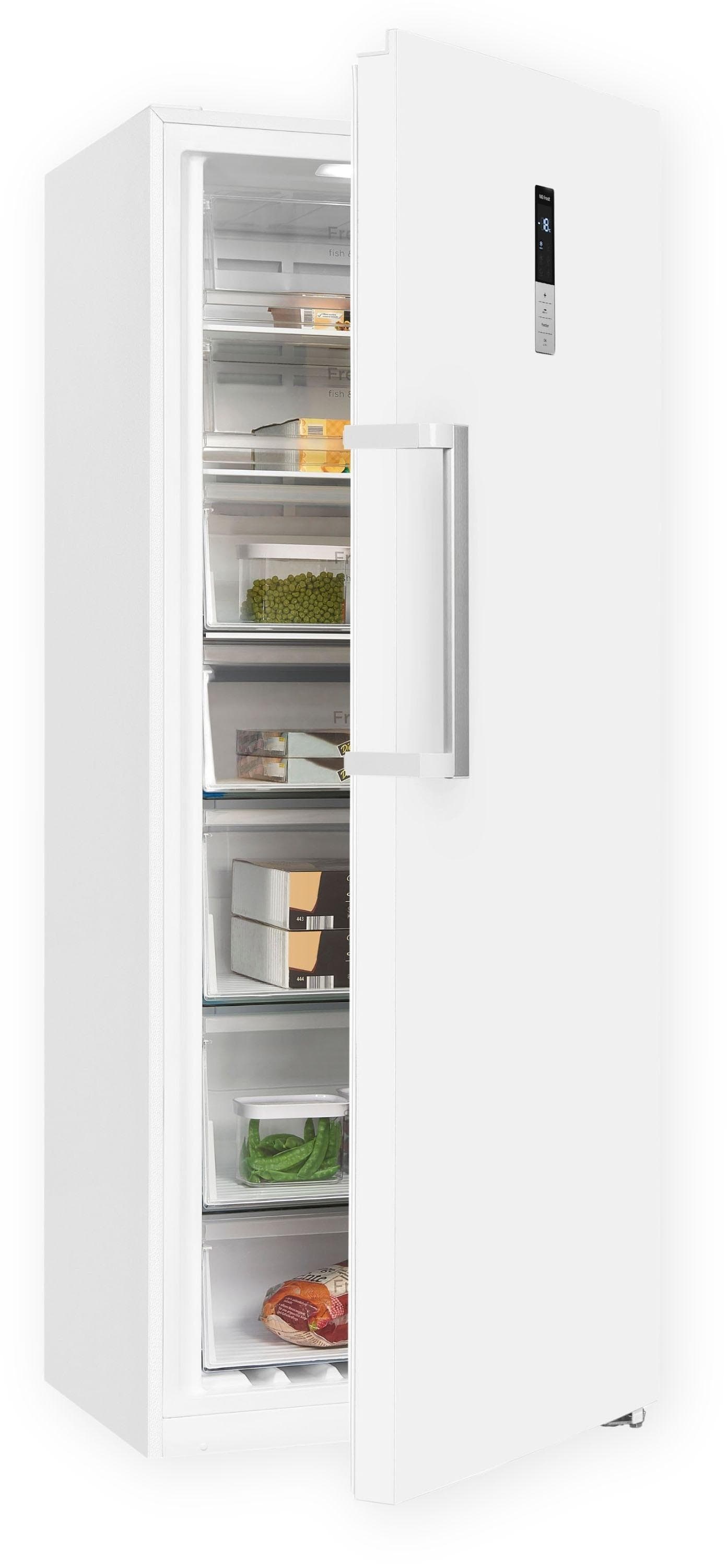EXQUISIT Gefrierschrank GS380-NF-H-050D Weiß No-Frost