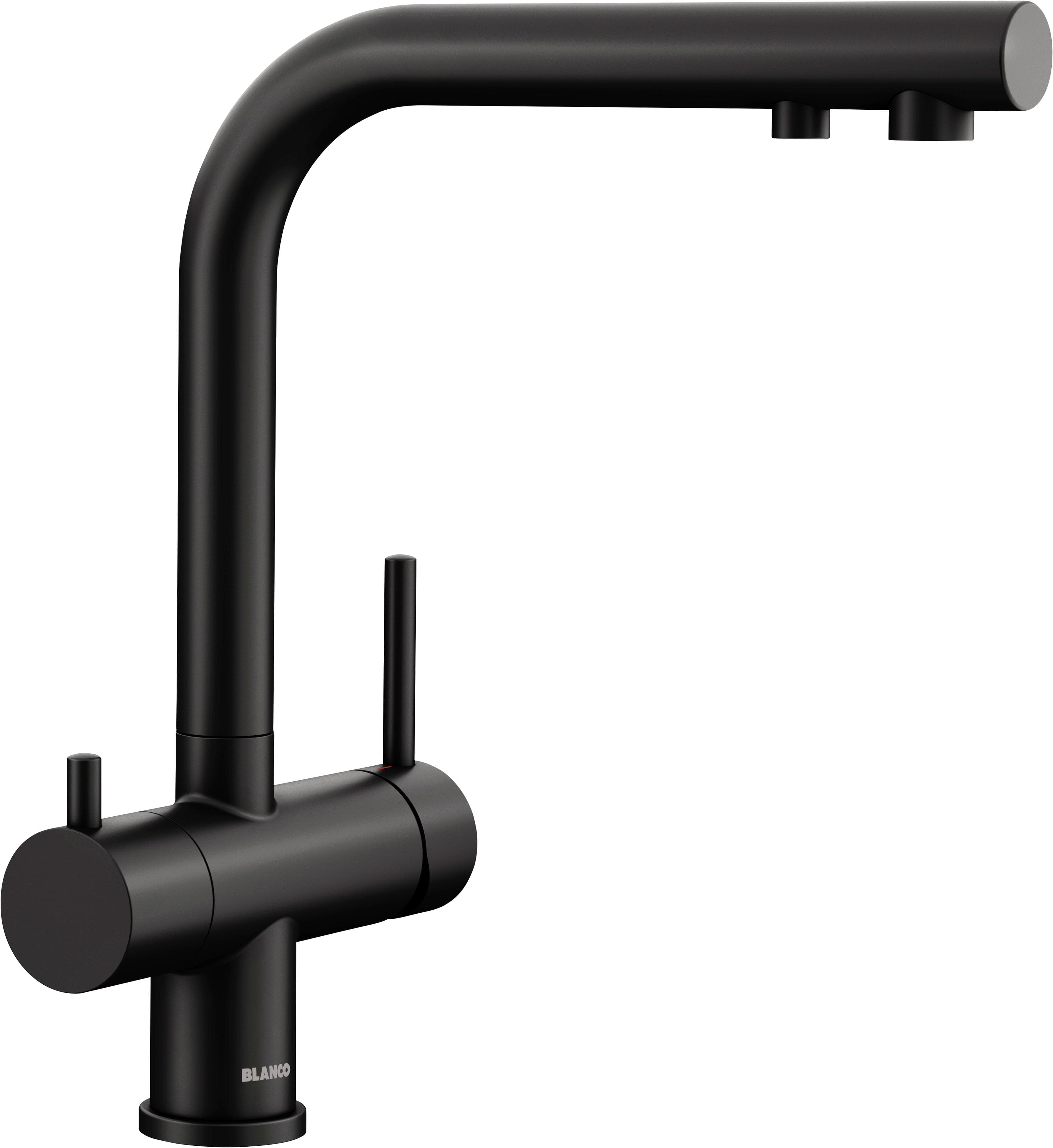 BLANCO FONTAS II 3-in-1 Armatur Schwarz Matt Messing