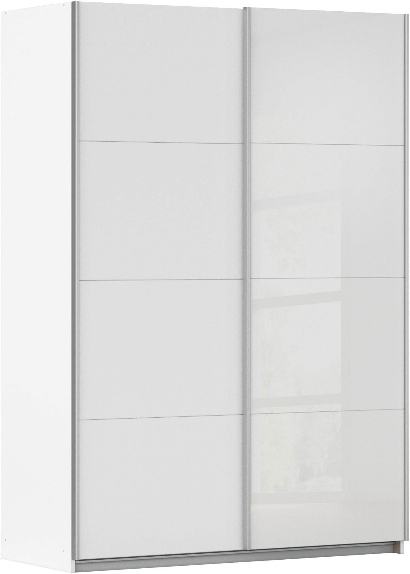 Rauch Schwebetürenschrank Subito Weiß Glasfront