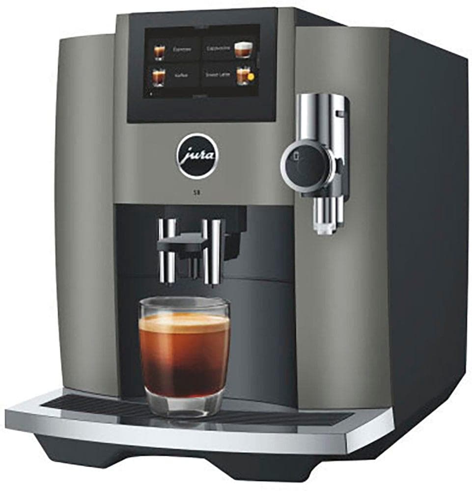 JURA Kaffeevollautomat S8 Schwarz mit Sweet-Foam-Funktion