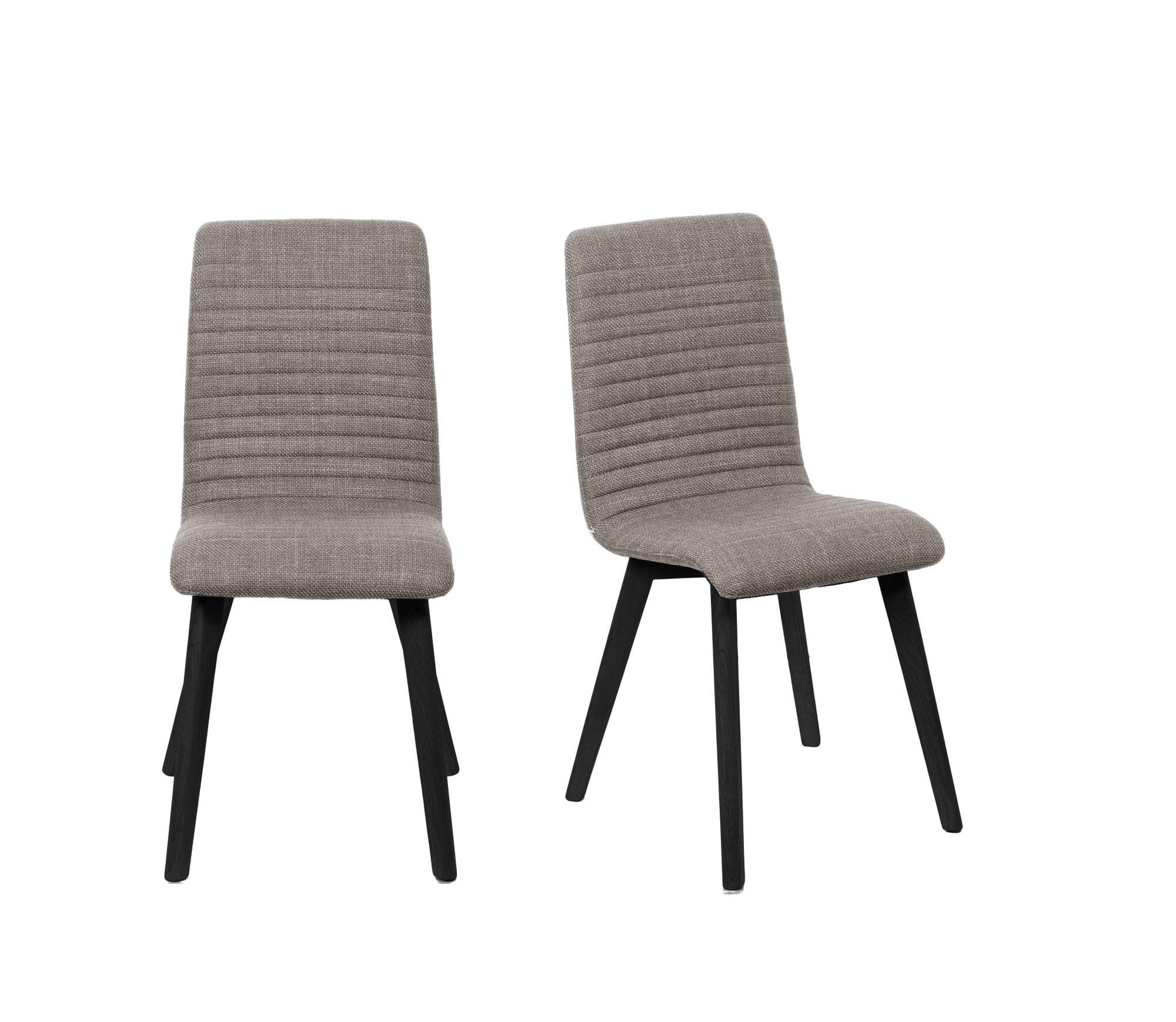 HOME AFFAIRE Arosa Esszimmerstuhl 2er-Set Braun/Schwarz