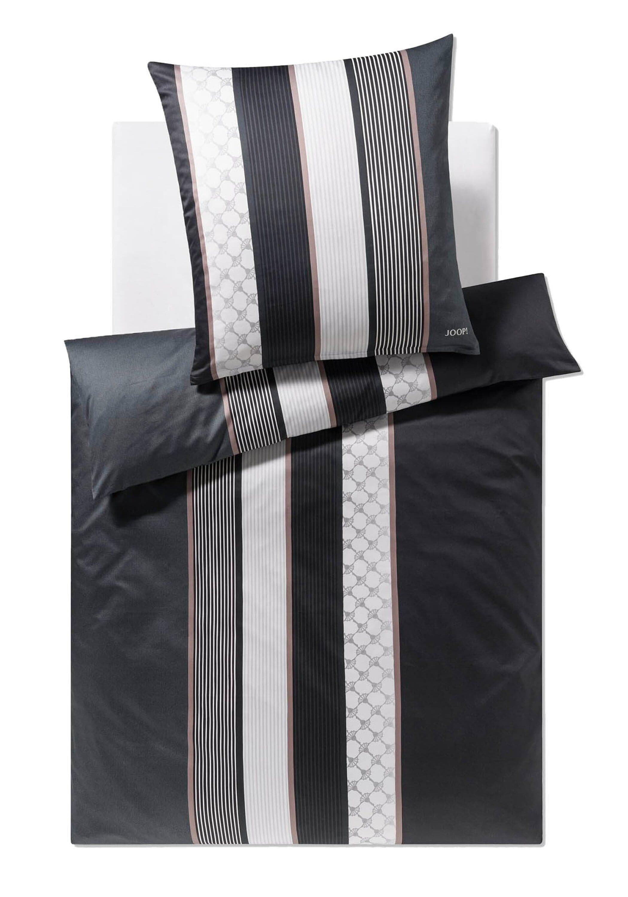 JOOP! Bettwäsche Cornflower Stripes Mako Satin 2-teilig