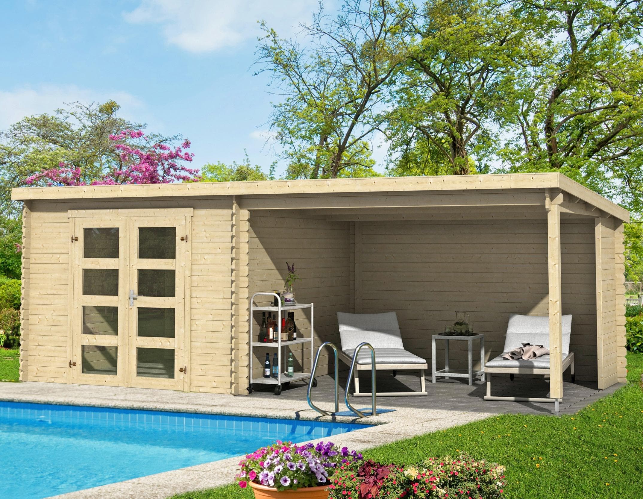 Lasita Maja Gartenhaus Novia 275 Plus Blockbohlensystem