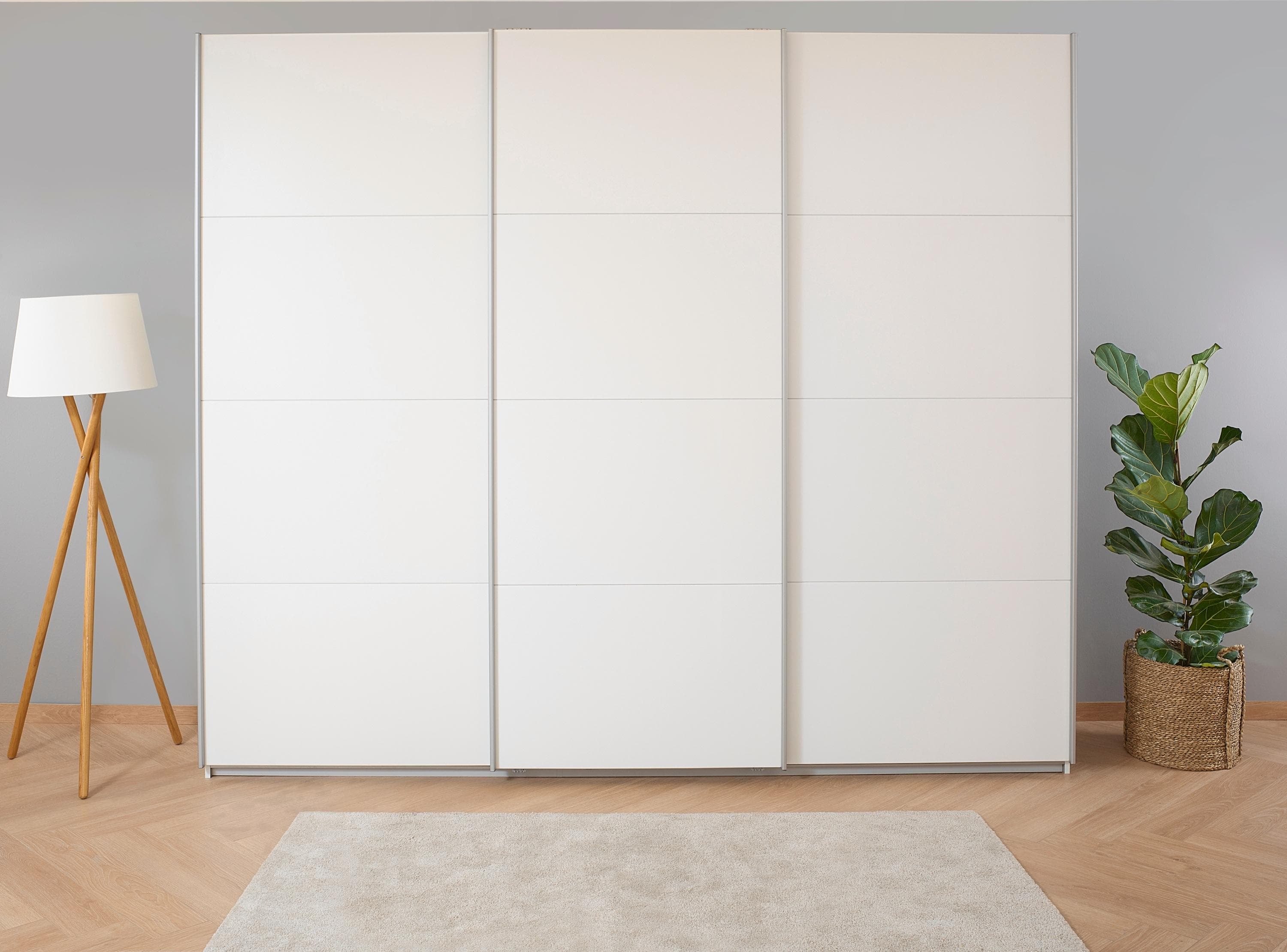 Rauch Schwebetürenschrank KOLUNA Alpinweiß mit Innenschubladen