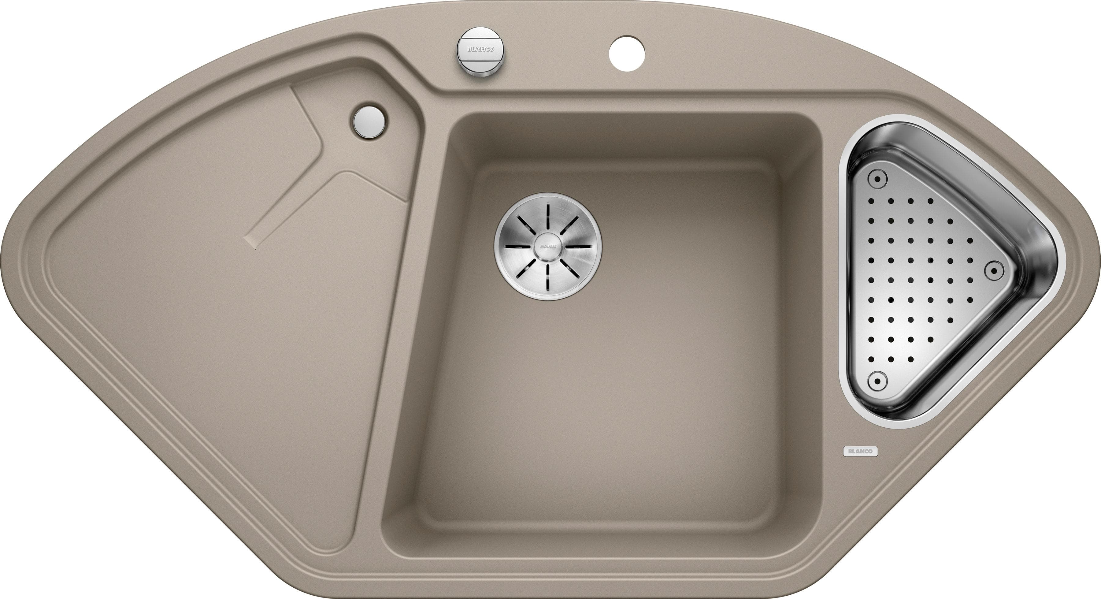 BLANCO DELTA II Küchenspüle SILGRANIT tartufo