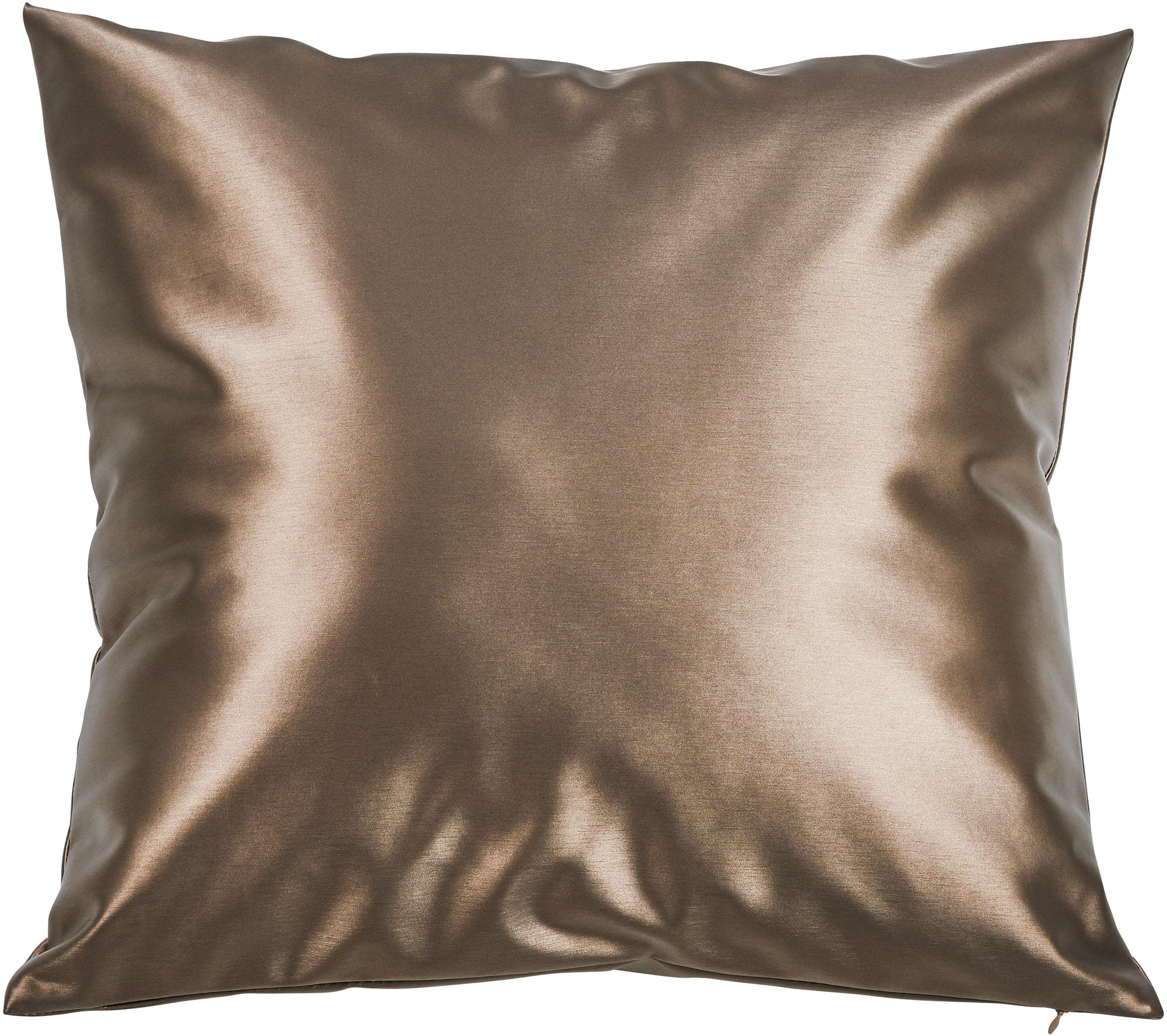 done.® Kissenhülle Cosmo Taupe Futuristisch Schimmernder Stoff