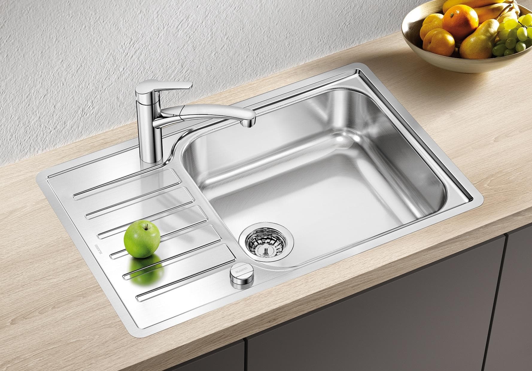 BLANCO LANTOS XL 6 S-IF Compact Küchenspüle Edelstahl Silber