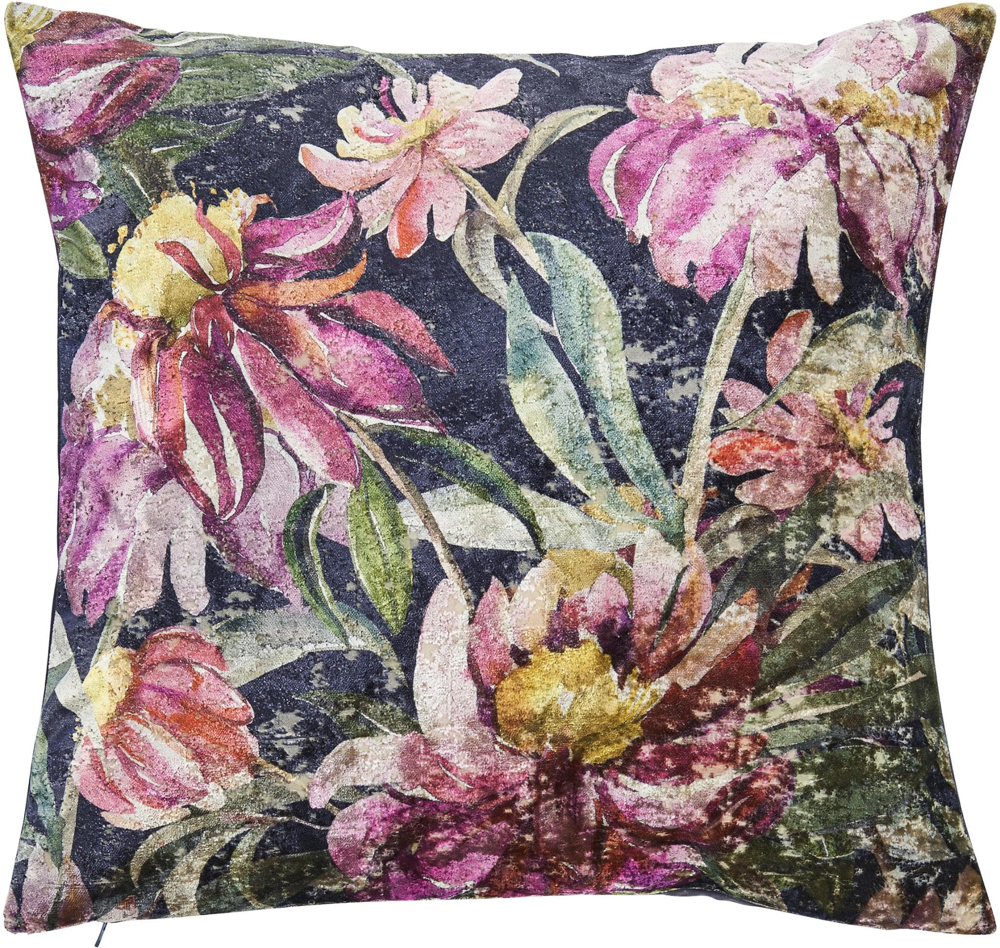 done. Kissenhülle Peonies Bunt Vintage-Look Polyester
