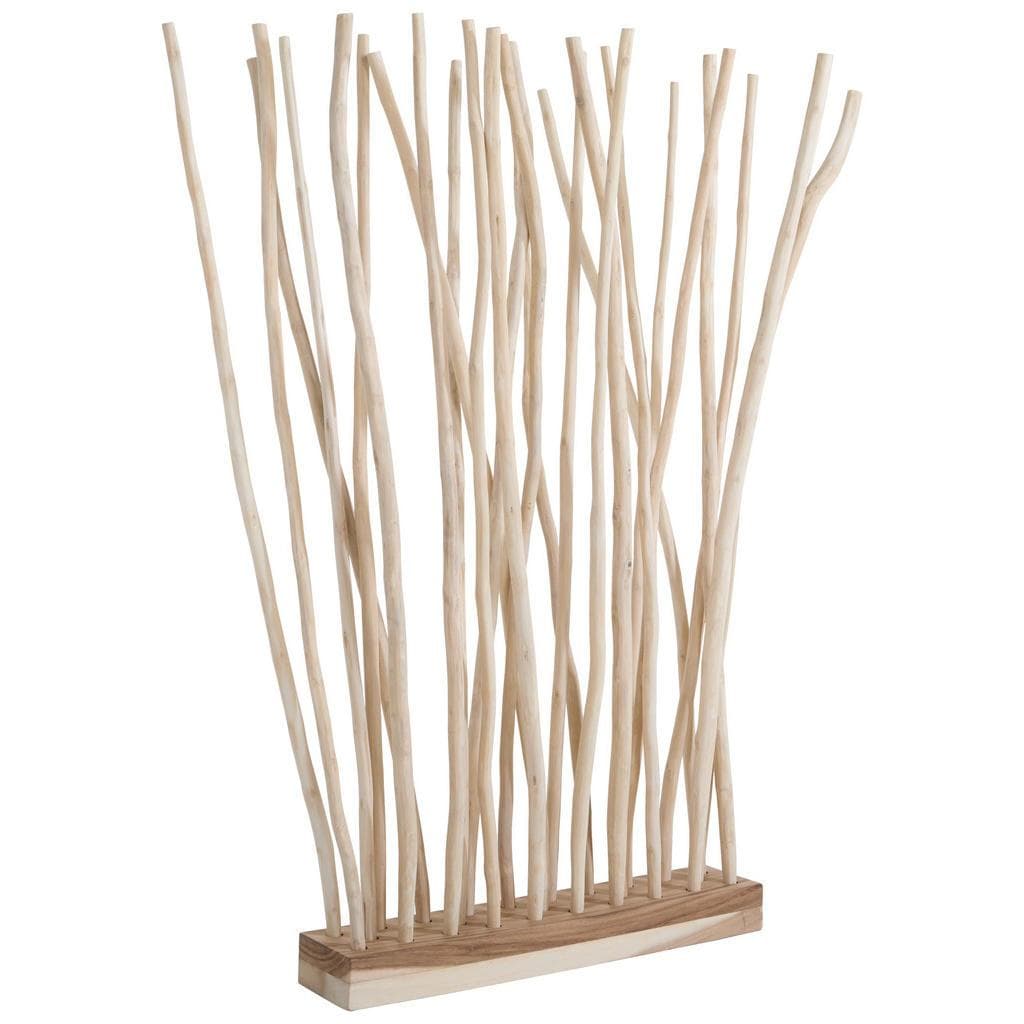 Livetastic Raumteiler Natur Holz Teakholz Suar Holz Massiv 100x180x20 cm Wohnzimmer