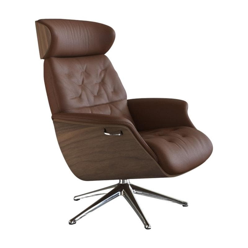 Flexlux Volden Relaxsessel Echteder Braun Verstellbar