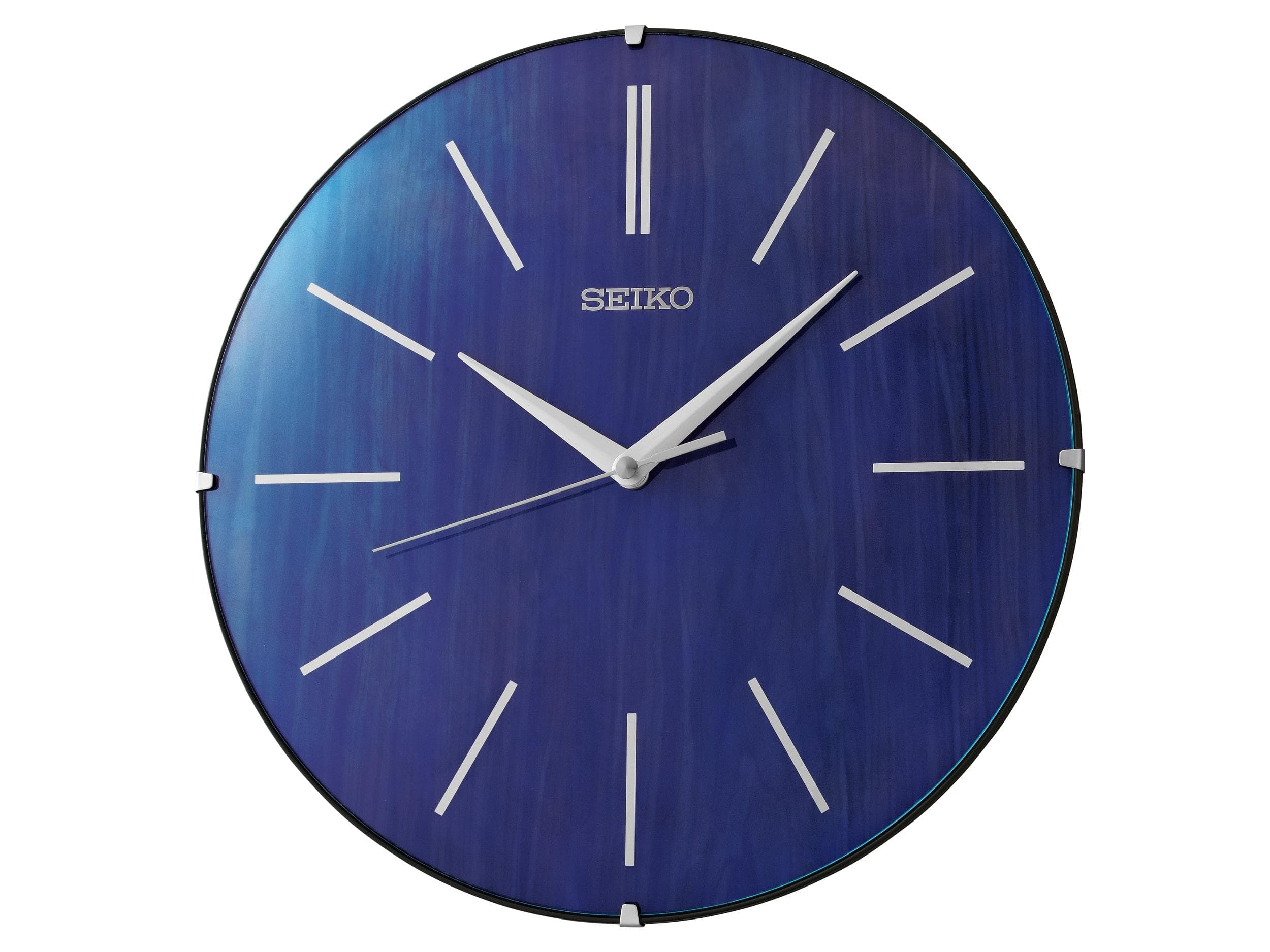SEIKO Wanduhr Blau Quarz 30,1cm
