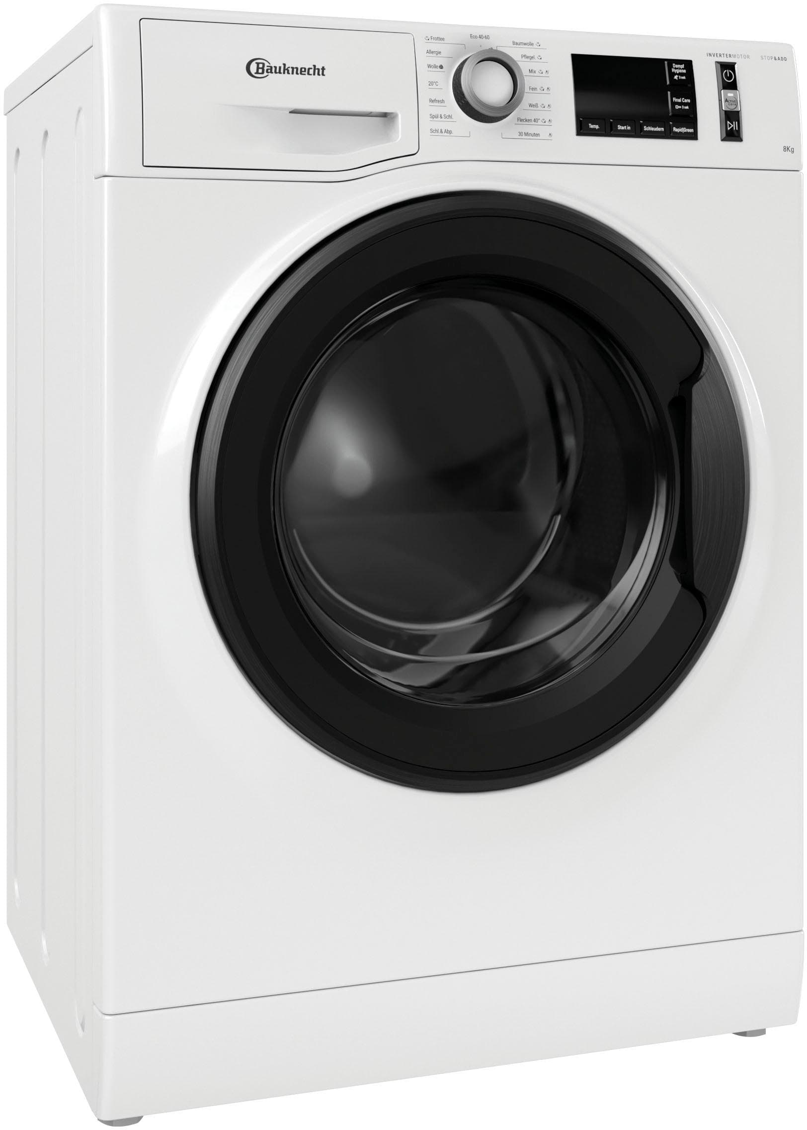 Waschmaschine Frontlader 8 kg, Dynamic Inverter-Motor, Energieeffizienzklasse A