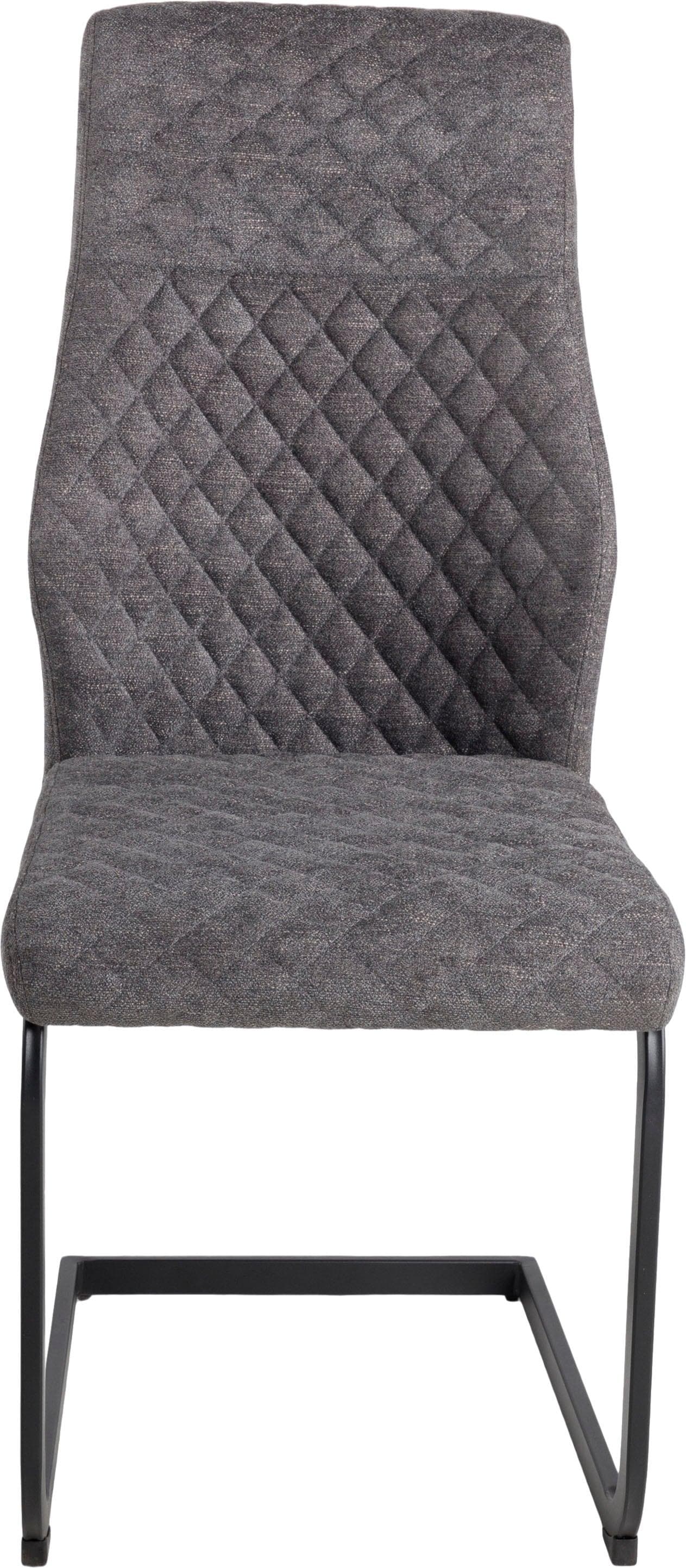 DUO COLLECTION Kaila Freischwinger 4er-Set Dunkelgrau/Schwarz