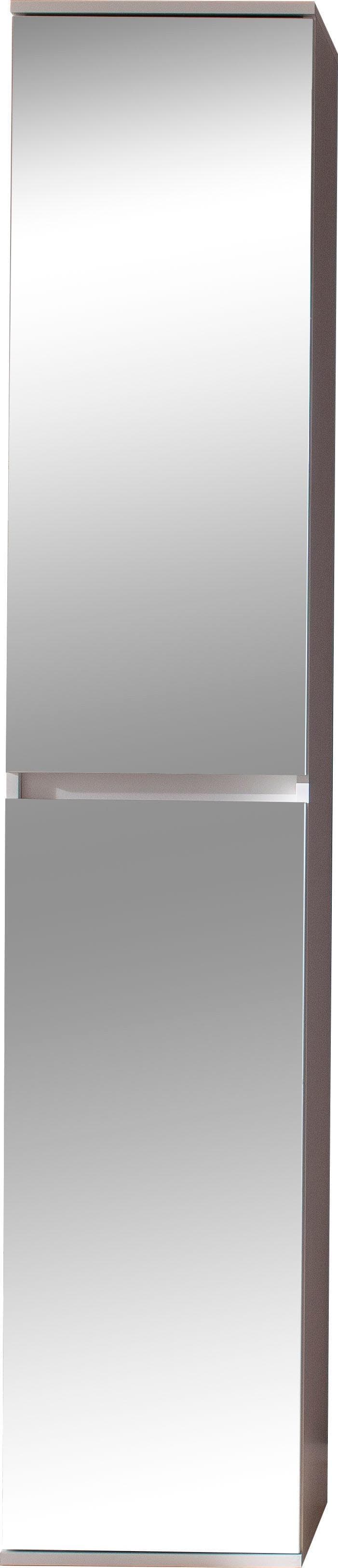 Garderobenschrank INOSIGN Malcesine Weiß Spiegelfront