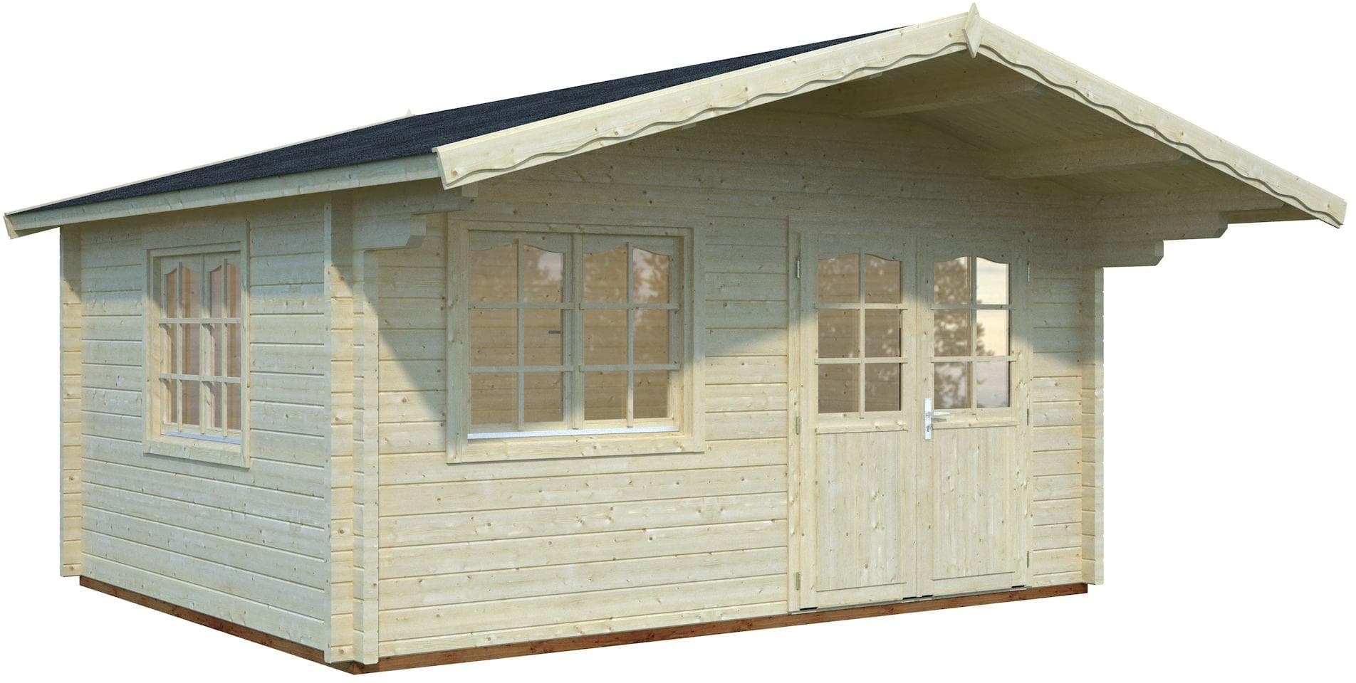 Gartenhaus PALMAKO "H_elena" Massivholz Blockbohlensystem