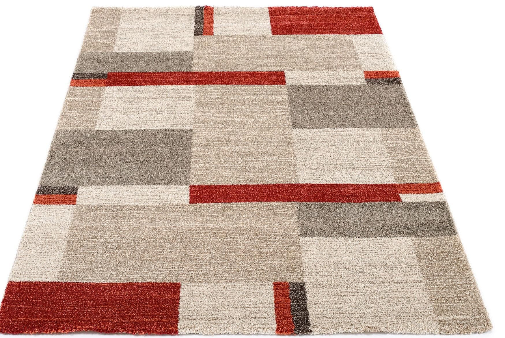 Läufer Castle Beppo Rot/Beige/Braun Kunstfaser