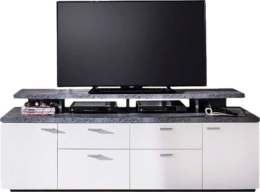 INOSIGN TV-Board Messina Weiß Beton-Optik Sideboard