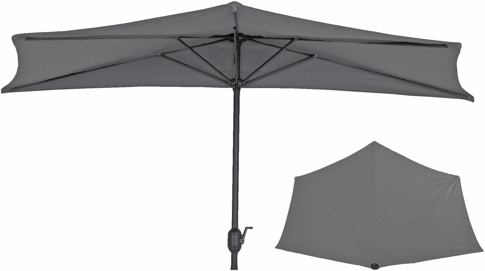 Garden Pleasure Wandschirm Schwarz 270x230 cm