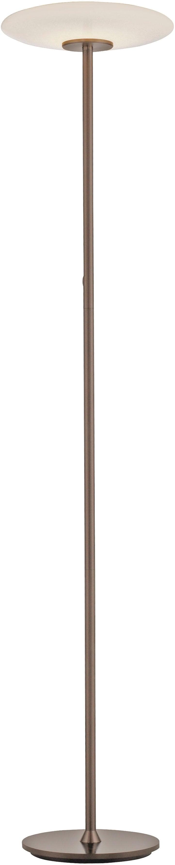 NEUHAUS PURE Vitrum LED Stehlampe Schwarz/Braun Aluminium Glas Touchdimmer