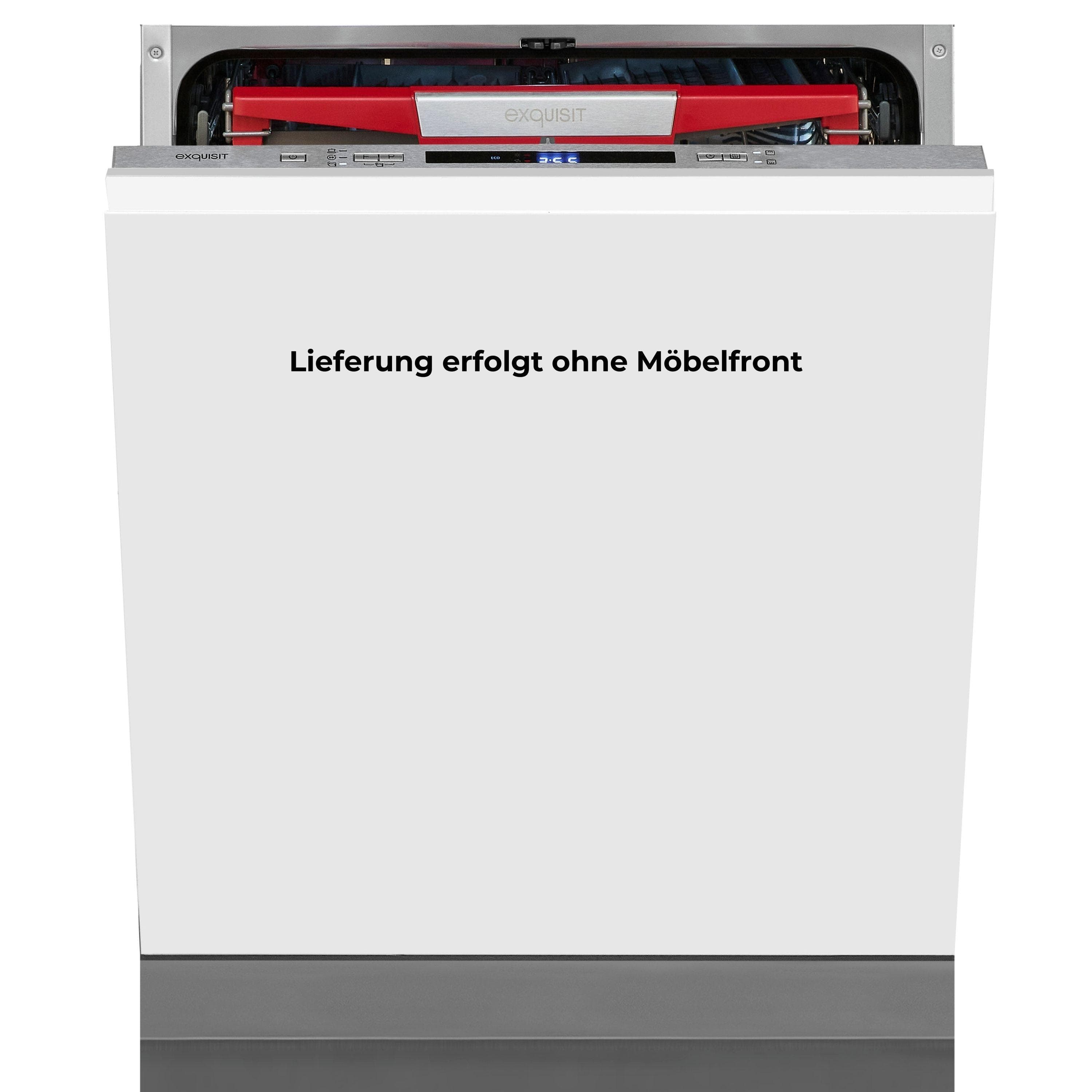 EXQUISIT Vollintegrierbarer Geschirrspüler Silber Energieeffizienz B