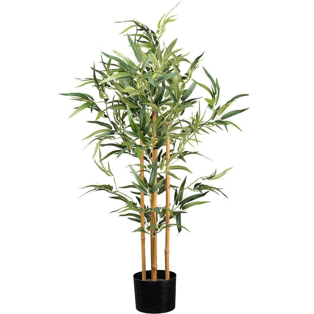 Kunstpflanze Grün mit Naturstamm 105 cm