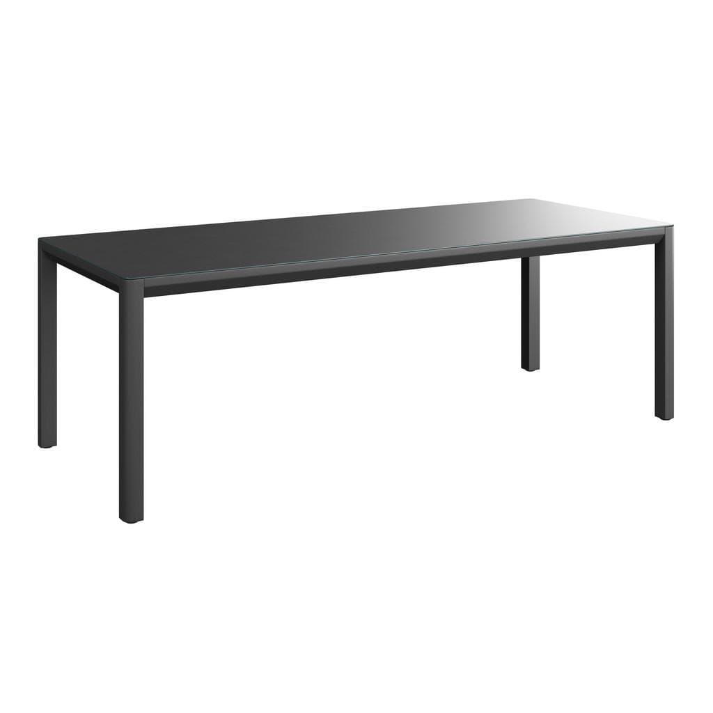 Ambia Garden Gartentisch Dunkelgrau Aluminium Glas