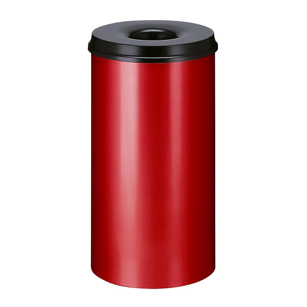 V-Part Feuerlöschender Papierkorb 50 Liter offen Rot/Schwarz