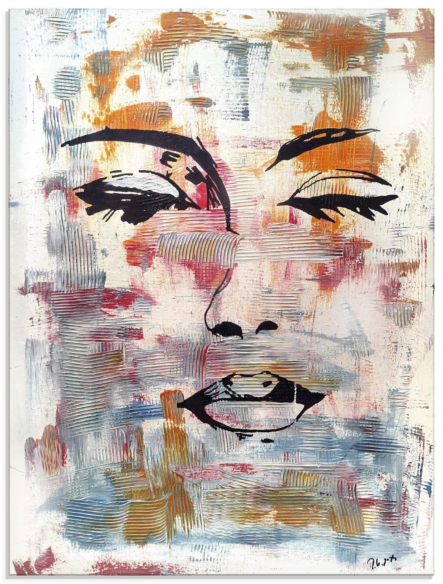 Artland Glasbild Eine Frau aus einem anderen Universum