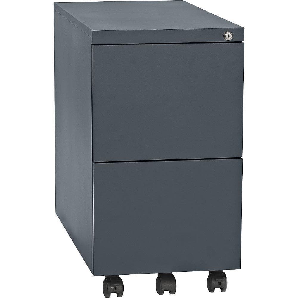eurokraft Rollcontainer 2 Hängeregistraturen Stahl basaltgrau