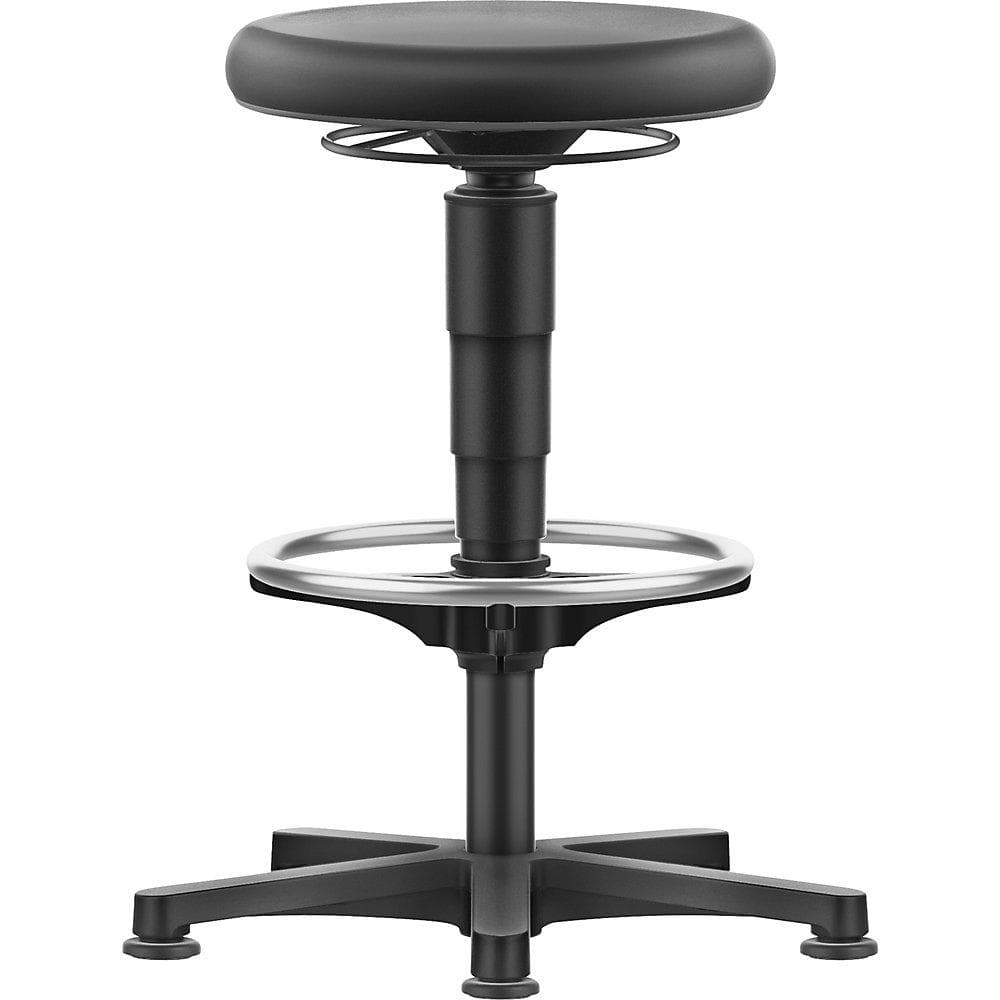bimos Hocker Allround mit Gleitern, Fußring und Höhenverstellung